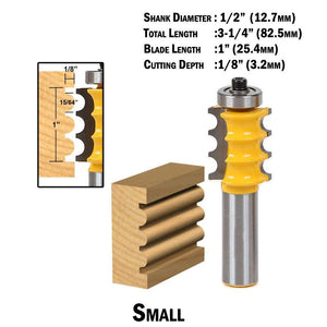 Triple Bead Column Router Bit