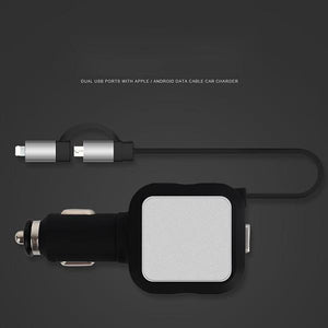 Two-In-One Retractable Car Charger