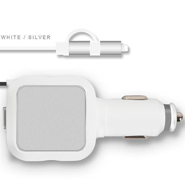 Two-In-One Retractable Car Charger