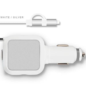 Two-In-One Retractable Car Charger