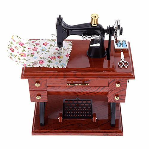 Mini Sewing Machine Music Box