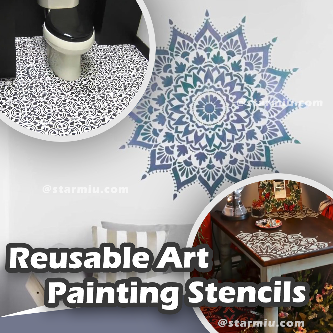 【BUY 2 FREE SHIPPING】Reusable Art Painting Stencils (Set of 4)