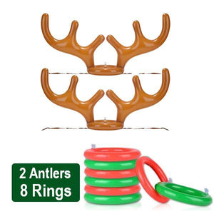 CHRISTMAS SALE - 50% OFF - Christmas Reindeer Antler Ring Toss Game