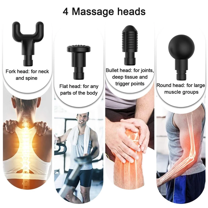 4 In One,Relieving Pain, 3 Speed Setting Body Deep Muscle Massager