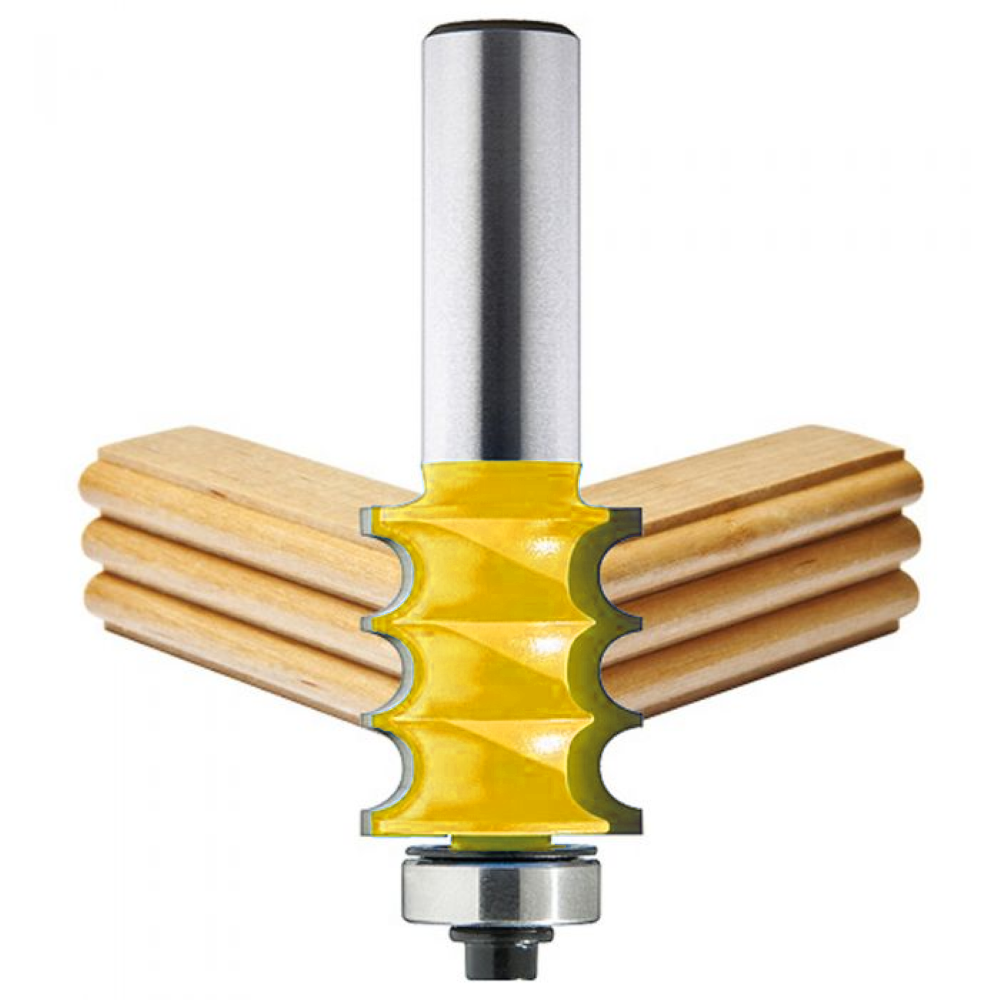 Triple Bead Column Router Bit