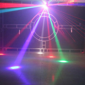 Unlimited Rotate Dj Laser Disco Led Strobe 3 IN 1 Moving Head Light