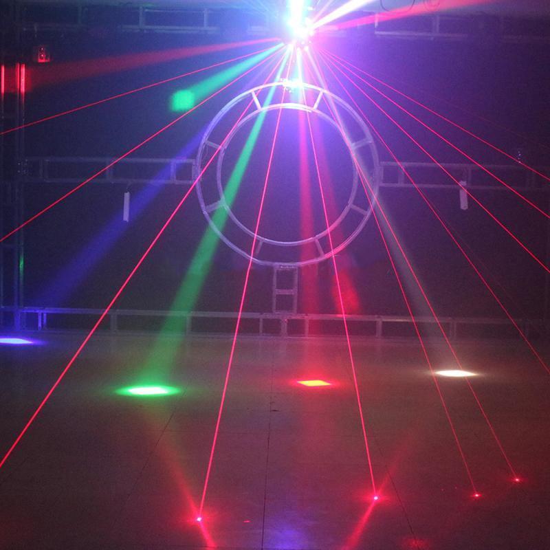 Unlimited Rotate Dj Laser Disco Led Strobe 3 IN 1 Moving Head Light