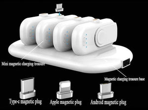 Portable magnetic 4-in-1 mobile power supply