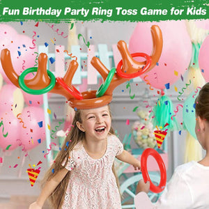 CHRISTMAS SALE - 50% OFF - Christmas Reindeer Antler Ring Toss Game