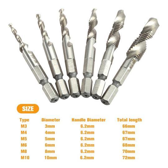 BUY 2 FREE SHIPPING - Composite Tap Drill Bit Set(Set of 6)