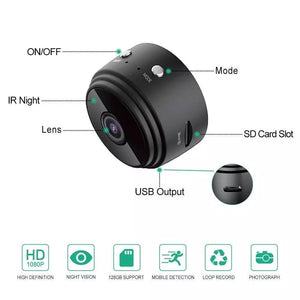 A9 WiFi 1080P Full HD Night Vision Wireless IP Camera