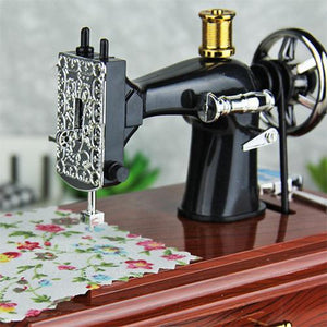 Mini Sewing Machine Music Box