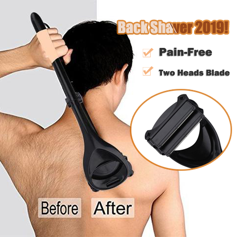 Pain-Free Two Heads Blade Back Shaver 2019!