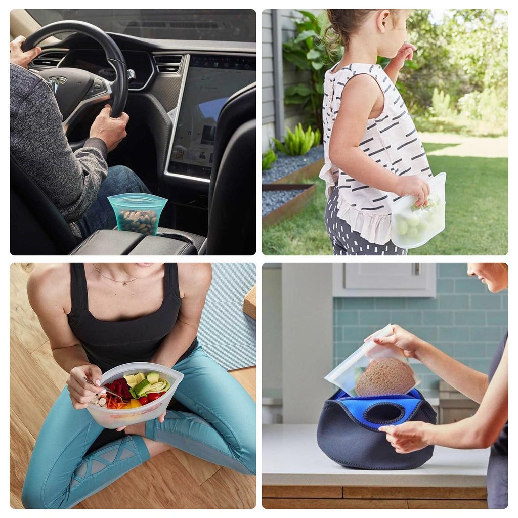 Zip Lock Leak-proof Containers-Completely Plastic-Free
