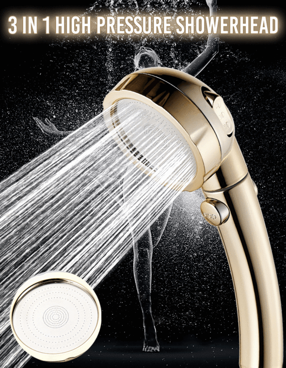 3-in-1 High Pressure Showerhead