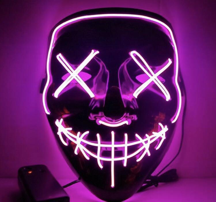 (Last Day Promotion 60% OFF) Halloween-Party & Rave Glow Purge Mask