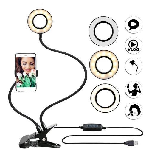 LED Light with Cell Phone Holder