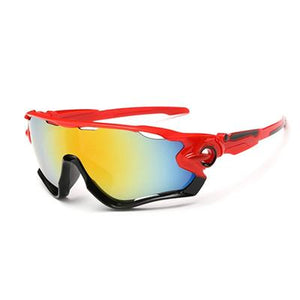 GURENSYE Big Frame Colourful Lens Cycling Sunglasses