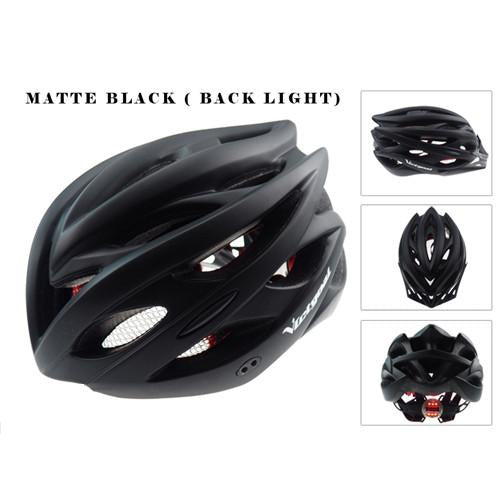 Matte Bicycle Helmet With Back Light