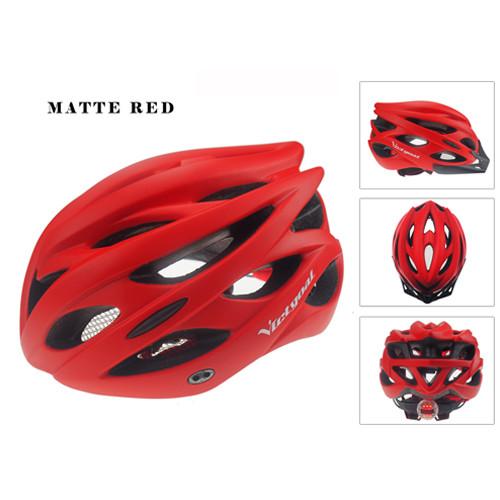 Matte Bicycle Helmet With Back Light