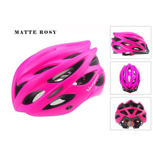 Matte Bicycle Helmet With Back Light