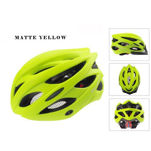 Matte Bicycle Helmet With Back Light