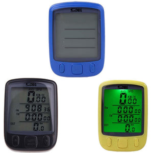 Waterproof Computer Cycling Odometer with LCD Green Backlight