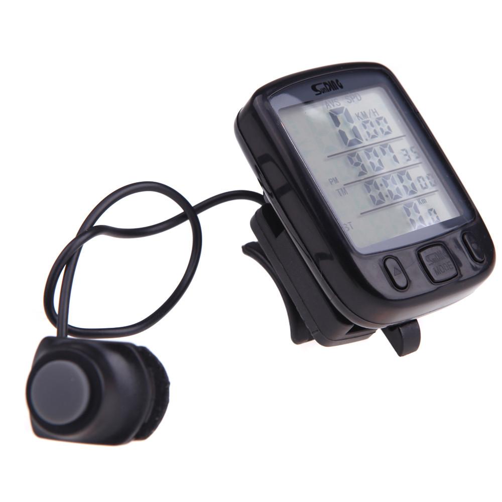 Waterproof Computer Cycling Odometer with LCD Green Backlight