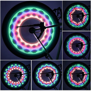 New Arrival Waterproof 32 LED Colorful Bicycle Wheel Spoke Light