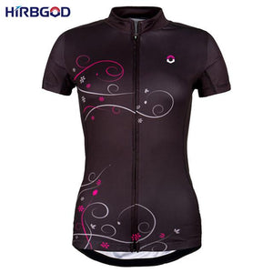 HIRBGOD Short Sleeve Cycling Jersey For Women