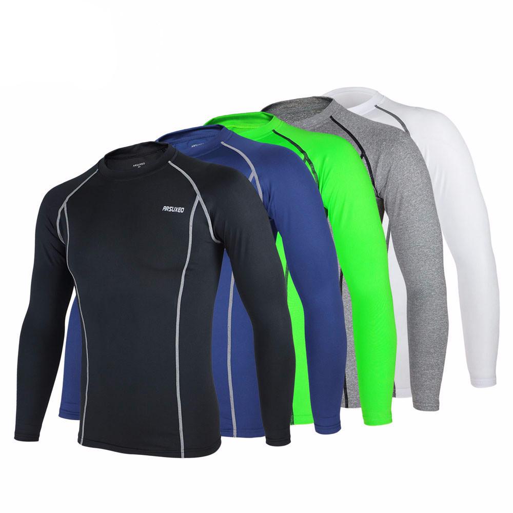 2017 ARSUXEO Long Sleeves Cycling Jersey For Men