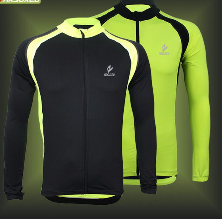 ARSUXEO Long Sleeves Outdoor Cycling Jersey For Men