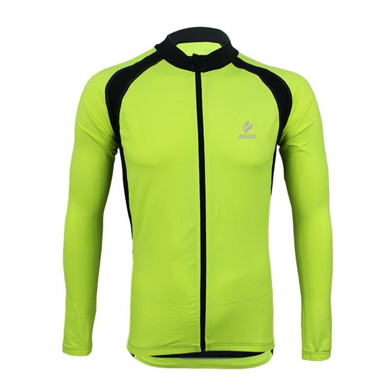 ARSUXEO Long Sleeves Outdoor Cycling Jersey For Men