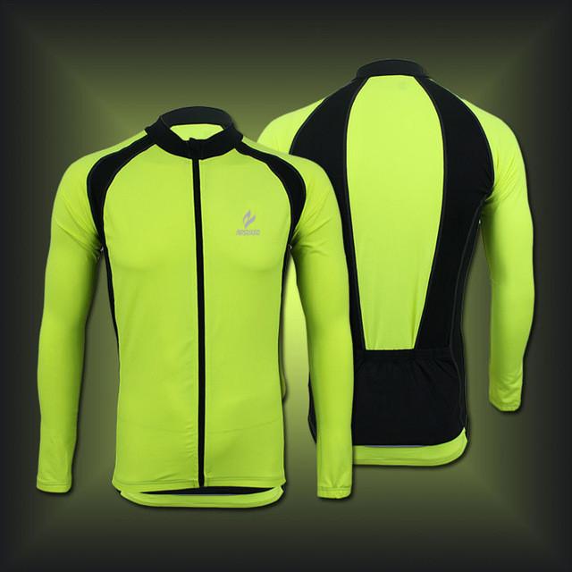 ARSUXEO Long Sleeves Outdoor Cycling Jersey For Men