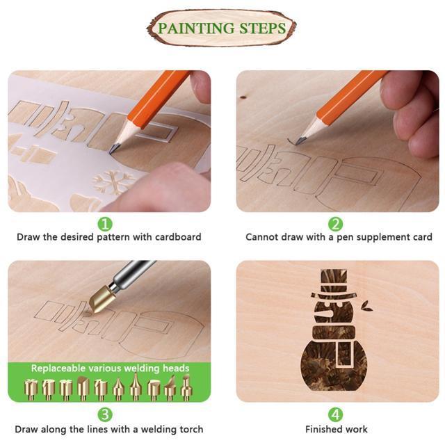 【50%OFF...Limited Quantity】Wood Burning Pyrography Kit