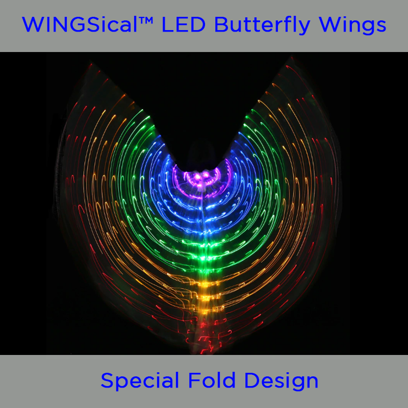 Rainbow Wings - LED Butterfly Costume